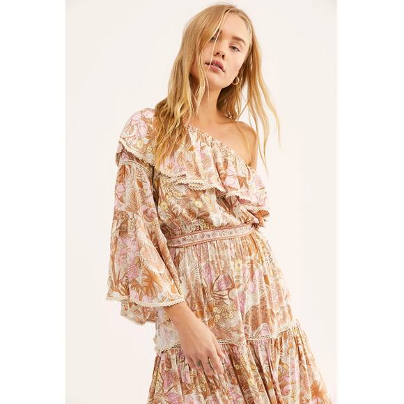 Spell and the Gypsy Collective Jungle One-Shoulder Dress - Picture 2 of 6